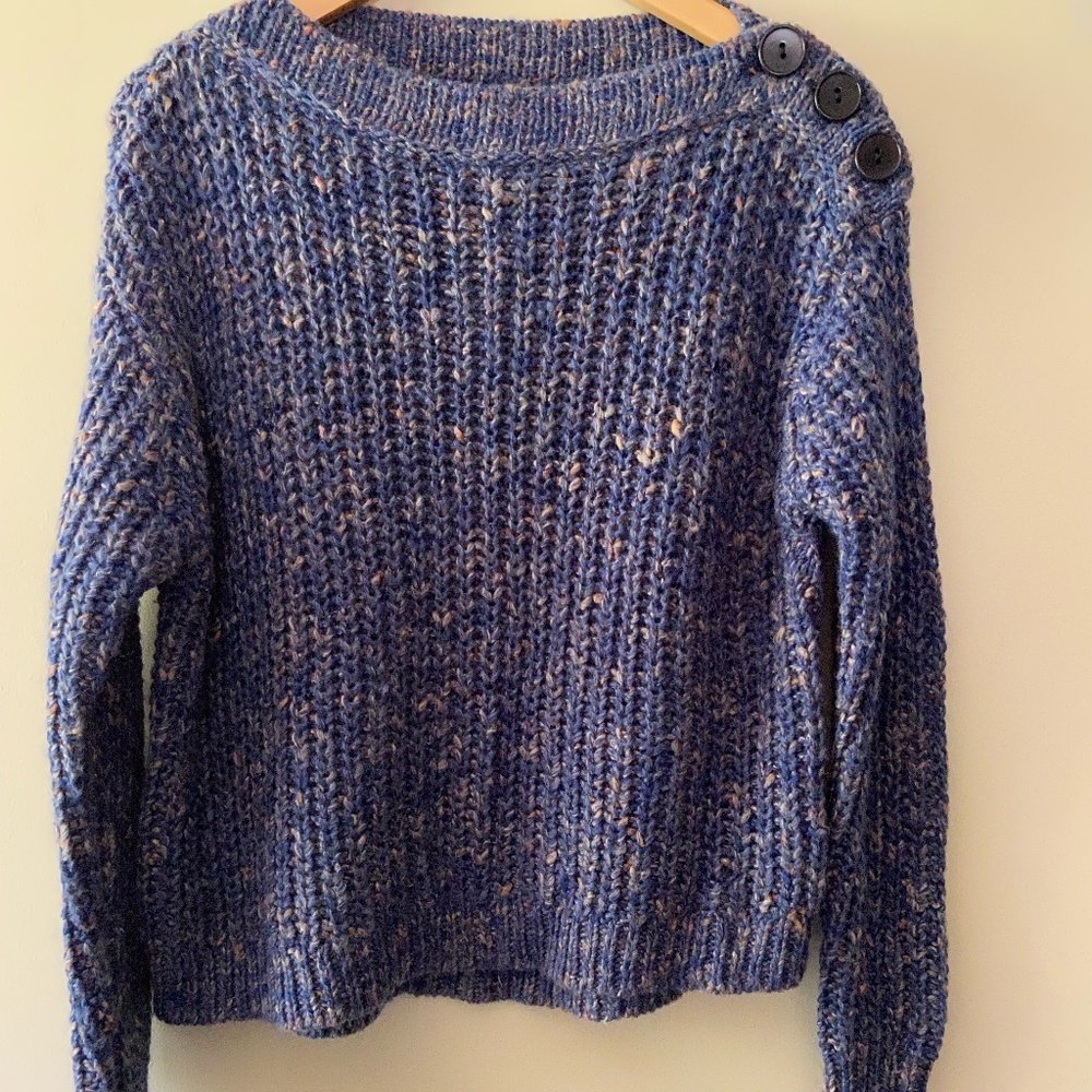 NWT JCrew button-detail chunky knit sweater